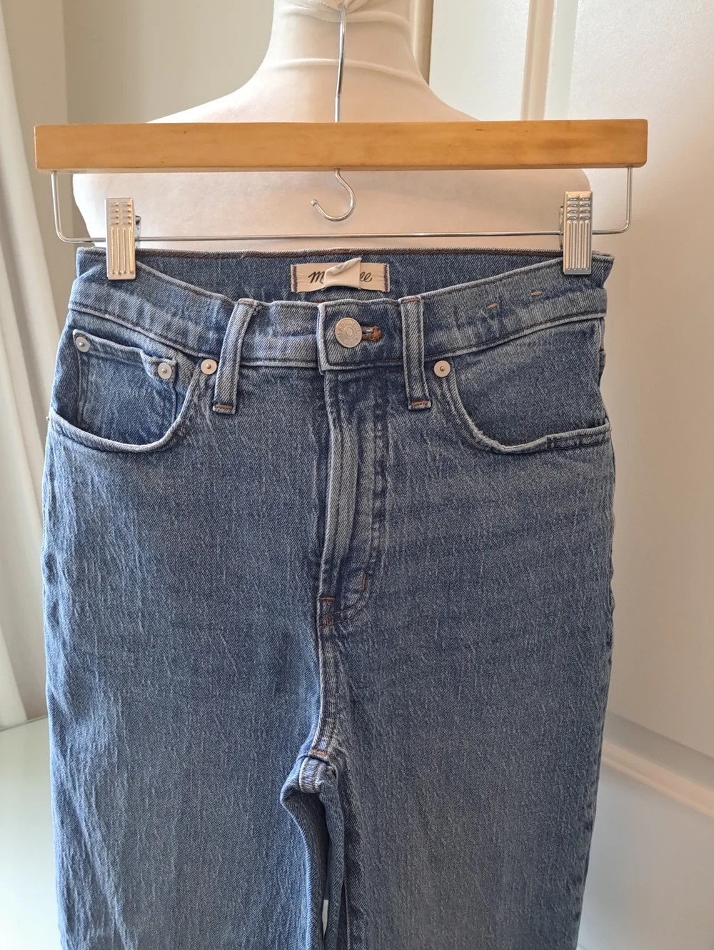 Madewell Womens The Perfect Vintage Wide-Leg Light Stretch Wash Jeans 26 - Picture 2 of 9